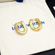 Louis Vuitton LV Gold Earrings 03  - 3