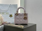 Dior Mini Lady Bag Light Pink 17cm - 1