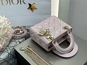 Dior Mini Lady Bag Light Pink 17cm - 6