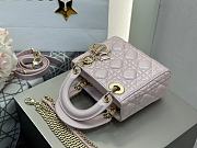 Dior Mini Lady Bag Light Pink 17cm - 3