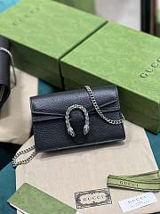 Gucci Super Mini Dionysus Bag Black 16.5x10x4.5cm - 1