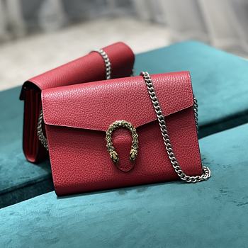 Gucci Mini Dionysus Chain Red 20x13x6cm