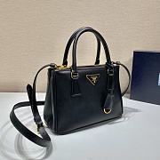 Prada Small Galleria Saffiano Black Leather Bag 24.5x16.5x11cm - 3