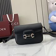 Gucci Horsebit 1955 Soft Mini Shoulder Black Bag 20x14.5x5cm - 1