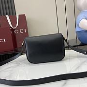 Gucci Horsebit 1955 Soft Mini Shoulder Black Bag 20x14.5x5cm - 6