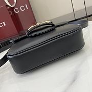 Gucci Horsebit 1955 Soft Mini Shoulder Black Bag 20x14.5x5cm - 4