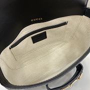 Gucci Horsebit 1955 Soft Mini Shoulder Black Bag 20x14.5x5cm - 3