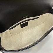 Gucci Horsebit 1955 Soft Small Top Handle Bag Black 22.5x12.5x5.5cm - 2