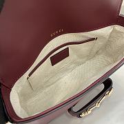 Gucci Horsebit 1955 Soft Mini Shoulder Red Bag 20x14.5x5cm - 6