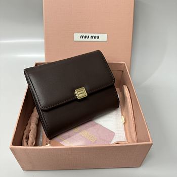 Miu Miu Brown Wallet 10cm