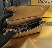 Dolce & Gabbana Small Sicily Gold Handbag 18x11x6cm - 5