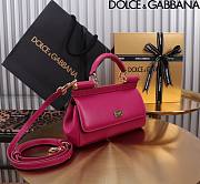 Dolce & Gabbana Small Sicily Pink Handbag 18x11x6cm - 3