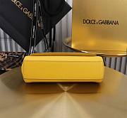 Dolce & Gabbana Small Sicily Yellow Handbag 18x11x6cm - 5