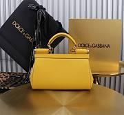 Dolce & Gabbana Small Sicily Yellow Handbag 18x11x6cm - 4