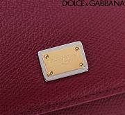 Dolce & Gabbana Small Sicily Red Wine Handbag 18x11x6cm - 6