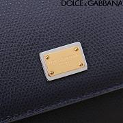 Dolce & Gabbana Small Sicily Navy Blue Handbag 18x11x6cm - 4