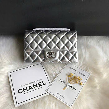 Chanel Flap Bag Silver Bag 20cm