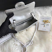 Chanel Flap Bag Silver Bag 20cm - 2