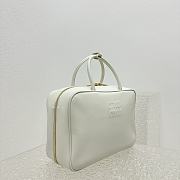 Miu Miu Beau Bag White Leather 35x12x22cm - 5