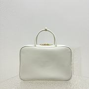 Miu Miu Beau Bag White Leather 35x12x22cm - 4