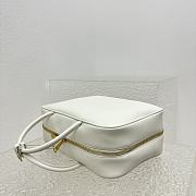 Miu Miu Beau Bag White Leather 35x12x22cm - 3