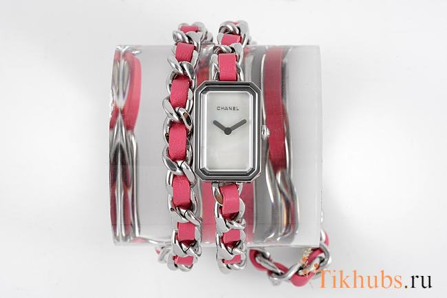 Chanel Premiere Iconic Chain Pink Silver - 1