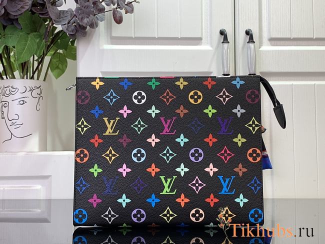 Louis Vuitton LV x TM Toiletry Pouch Black Multicolored 25x20x5.5cm - 1