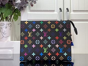 Louis Vuitton LV x TM Toiletry Pouch Black Multicolored 25x20x5.5cm