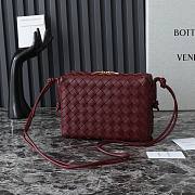 Bottega Veneta Small Loop Camera Bag Red Wine 22x15.5x9cm - 5