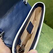 Gucci Super Mini Marmont Blue Bag 16.5x10x4.5cm - 6