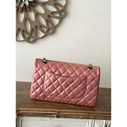 Chanel Flap Bag Medium Iridescent Pink Lilac Lambskin 25cm - 3