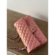 Chanel Flap Bag Medium Iridescent Pink Lilac Lambskin 25cm - 2