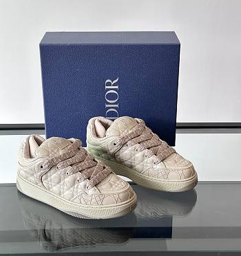 Dior B9S Skater Beige Cannage Calfskin Sneaker