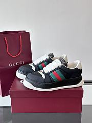 Gucci Women's Screener Sneaker Black Ancora - 4