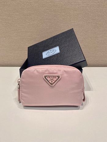 Prada Re-Nylon Necessaire Pink 12x8x3.5cm