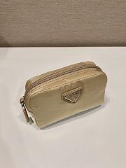 Prada Re-Nylon Necessaire Beige 12x8x3.5cm - 3