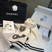 Chanel 24k White Scarf 200x30cm - 1