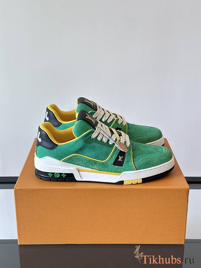 Louis Vuitton LV Green Trainer Sneaker - 1