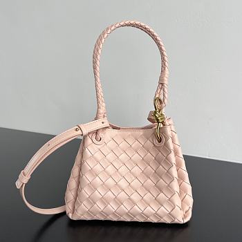 Bottega Veneta Andiamo Parachute Tote Pink 21x17x16.5cm