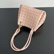 Bottega Veneta Andiamo Parachute Tote Pink 21x17x16.5cm - 4