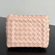 Bottega Veneta Andiamo Parachute Tote Pink 21x17x16.5cm - 3