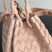 Bottega Veneta Andiamo Parachute Tote Pink 21x17x16.5cm - 2