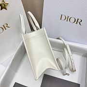 Dior Small Book Tote White Macrocannage 26.5 x 21 x 14 cm - 3