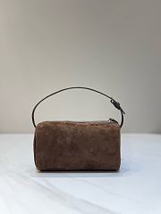 The Row 90s Small Suede Tote Brown 19.5x10x8cm - 2