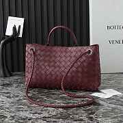 Bottega Veneta Small East/West Andiamo Red Wine 29x18x10cm - 6