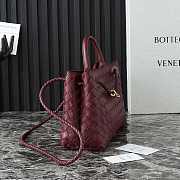 Bottega Veneta Small East/West Andiamo Red Wine 29x18x10cm - 5