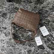 Bottega Veneta Mini Wallace Shoulder Bag Brown 20x13x9.5cm - 2