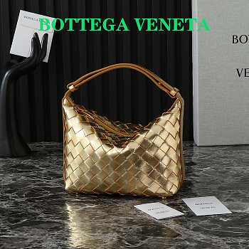 Bottega Veneta Mini Wallace Shoulder Bag Gold 20x13x9.5cm