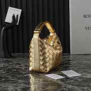 Bottega Veneta Mini Wallace Shoulder Bag Gold 20x13x9.5cm - 5