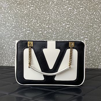 Valentino Garavani Viva Superstar Small Bag Black White 27x18x3cm